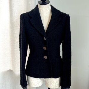 Banana Republic Vintage Wool Boucle Tweed Classic Lady Blazer Jacket